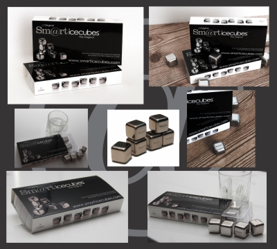 metal reusable stainless steel ice cubes 